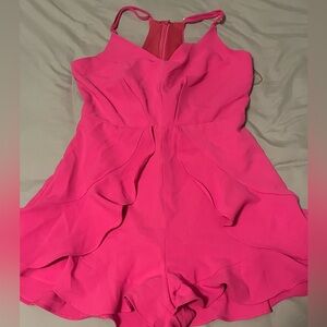 DO+BE Vibrant Pink Ruffle Jumpsuit